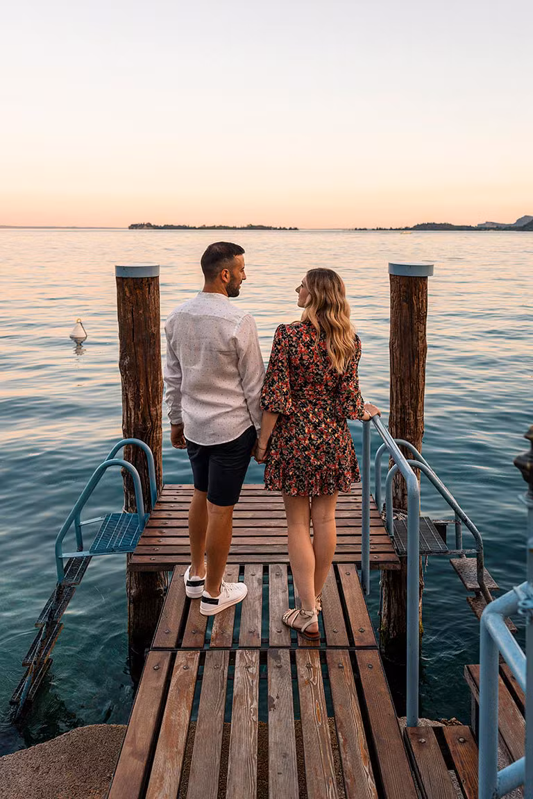 Il pontile esclusivo dell'Hotel Monte Baldo e Villa Acquarone