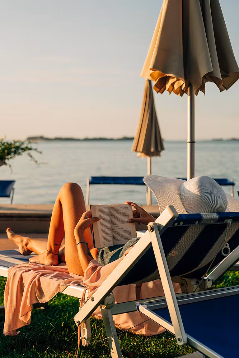 Il solarium dell'Hotel Monte Baldo e Villa Acquarone